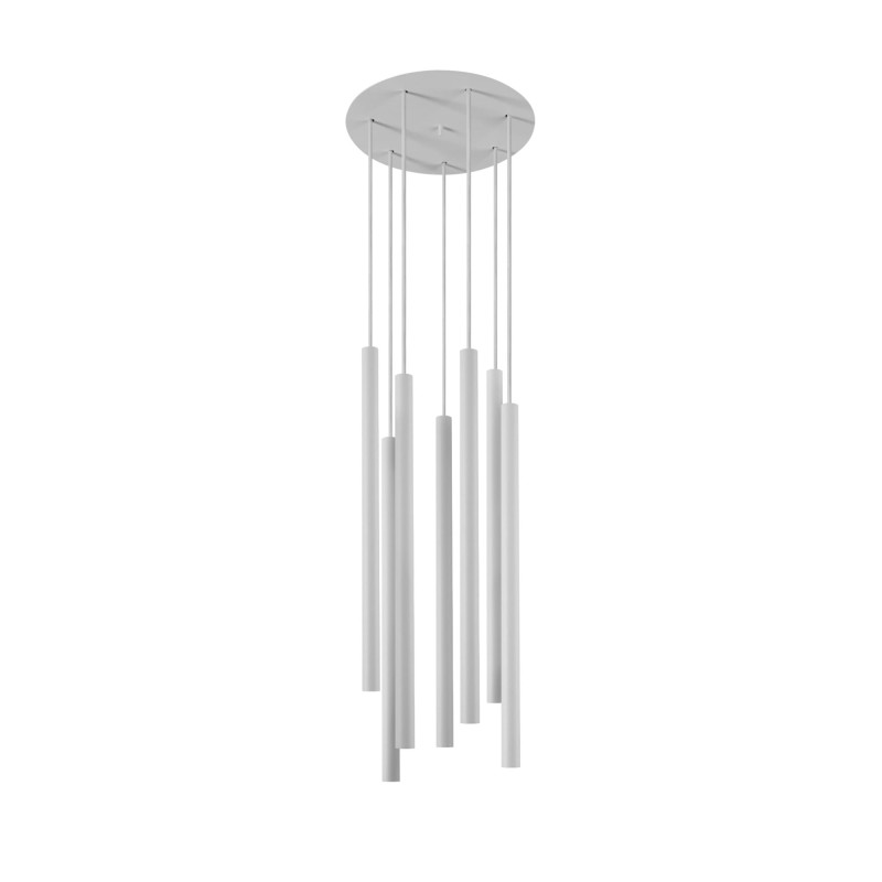 Lampa wisząca LASER 490 7x10W LED IP20 G9 Biały Nowodvorski