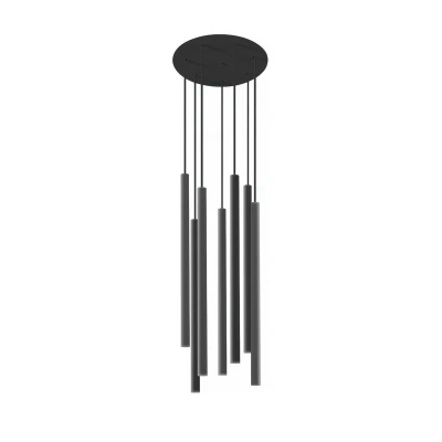 Lampa wisząca LASER 490 7x10W LED IP20 G9 Czarny Nowodvorski