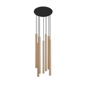 Lampa sufitowa Wisząca 7x10W only LED Mosiądz NOWODVORSKI