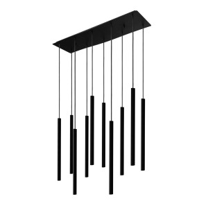 Lampa sufitowa Wisząca 10x10W only LED Czarna NOWODVORSKI