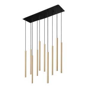 Lampa sufitowa Wisząca 10x10W only LED Mosiądz NOWODVORSKI
