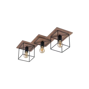 Lampa sufitowa Przysufitowa 3x60W Ciemne drewno NOWODVORSKI
