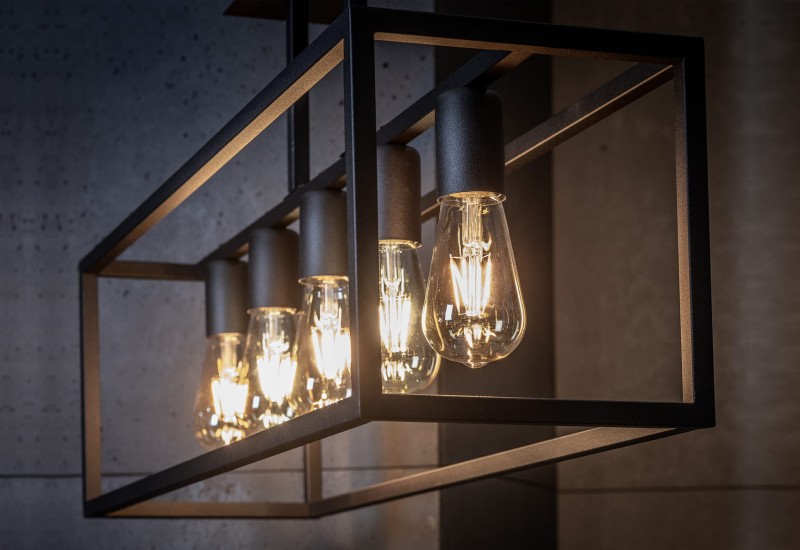 Lampa przysufitowa CRATE 5x60W IP20 E27 Czarny Nowodvorski