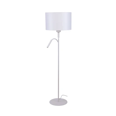 Lampa podłogowa HOTEL PLUS 1x20W, 1x60W IP20 Biały Nowodvorski