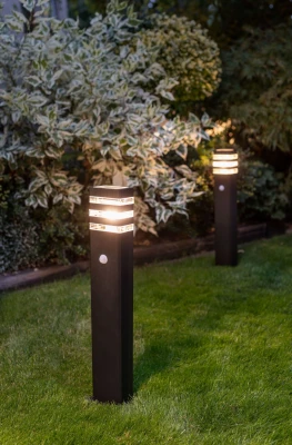 Lampa zewnętrzna słupek RIO SENSOR 1x40W E27 Czarny Nowodvorski