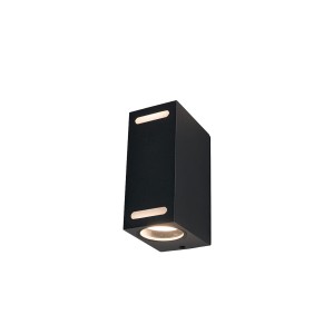 Lampa ścienna Natynkowa 2x10W Czarna NOWODVORSKI
