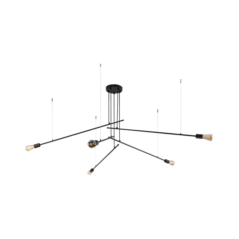 Lampa wisząca PILE 5x60W IP20 E27 Czarny Nowodvorski