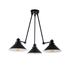 Lampa sufitowa Przysufitowa 3x60W Czarna NOWODVORSKI