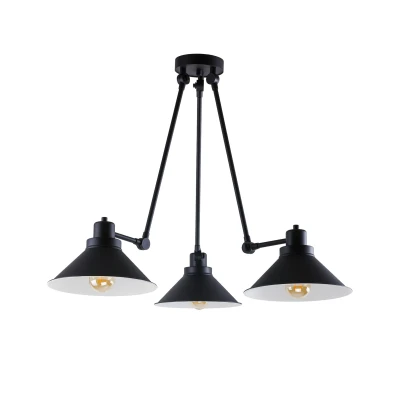 Lampa przysufitowa TECHNO 3x60W IP20 E27 Czarny Nowodvorski
