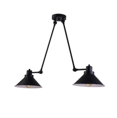 Lampa przysufitowa TECHNO 2x60W IP20 E27 Czarny Nowodvorski
