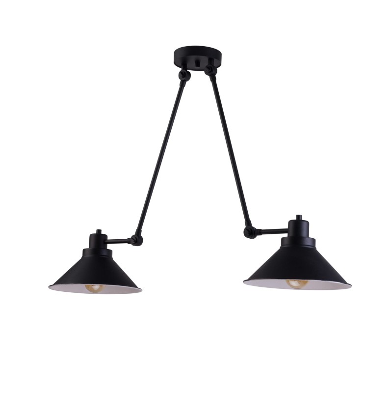 Lampa przysufitowa TECHNO 2x60W IP20 E27 Czarny Nowodvorski