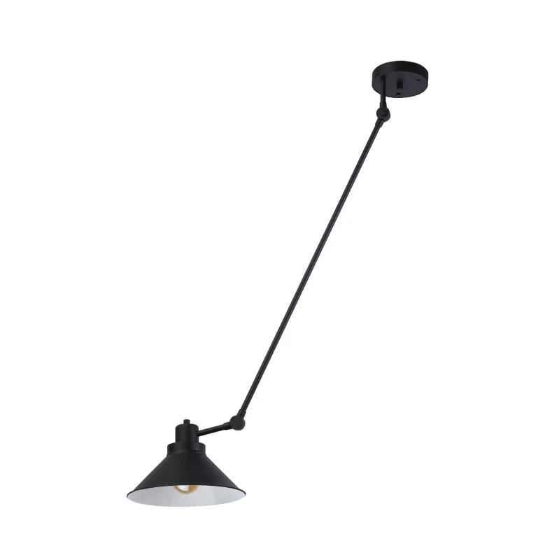 Lampa przysufitowa TECHNO 1x60W IP20 E27 Czarny Nowodvorski