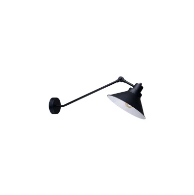 Lampa ścienna Kinkiet TECHNO 1x60W IP20 E27 Czarny Nowodvorski