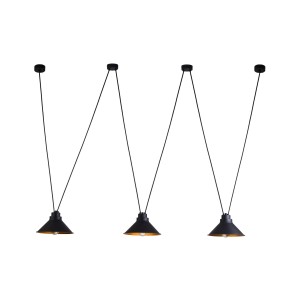 Lampa sufitowa Wisząca 3x60W Czarna NOWODVORSKI