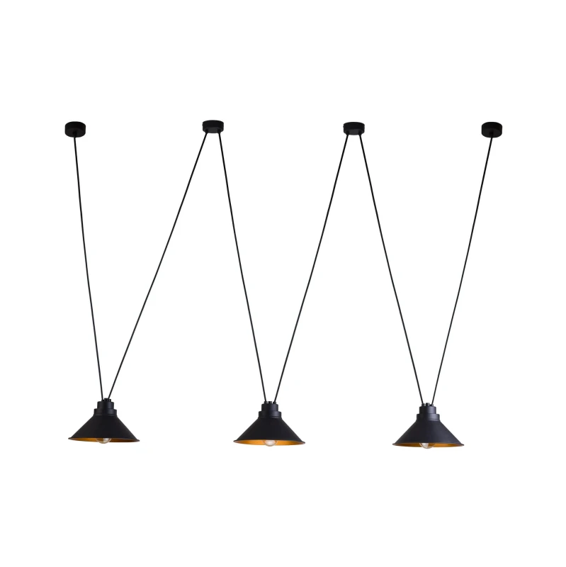 Lampa wisząca PERM 3x60W IP20 E27 Czarny Nowodvorski