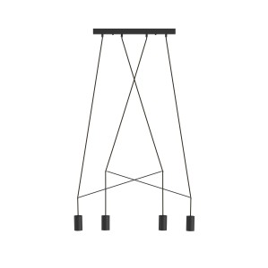Lampa sufitowa Wisząca 35W Czarna NOWODVORSKI