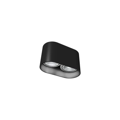 Lampa sufitowa punktowa OVAL 2x75W IP20 GU10 Czarny Nowodvorski
