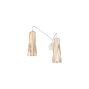 Lampa ścienna Kinkiet regulowany 2x35W Naturalne drewno NOWODVORSKI