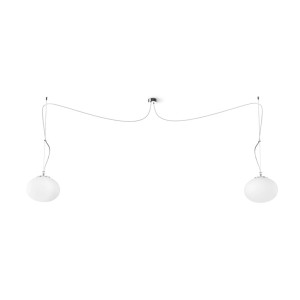 Lampa sufitowa Wisząca 2x60W Biała NOWODVORSKI