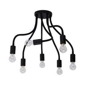 Lampa sufitowa Przysufitowa 7x60W Czarna NOWODVORSKI