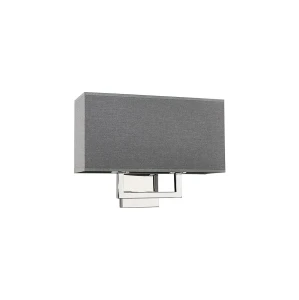 Lampa ścienna Kinkiet 2x60W Szara NOWODVORSKI