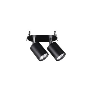 Lampa punktowa Podtynkowa 2x10W only LED Czarna NOWODVORSKI