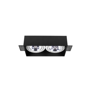 Lampa punktowa Podtynkowa 2x75W Czarna NOWODVORSKI