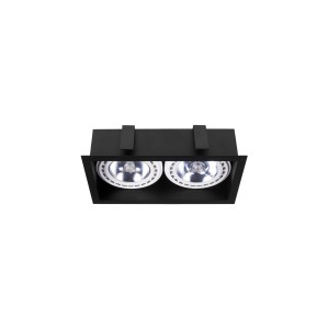Lampa punktowa Podtynkowa 2x75W Czarna NOWODVORSKI