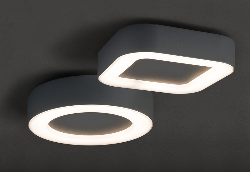 Lampa sufitowa Plafon MERIDA 12W IP54 LED Grafit Nowodvorski