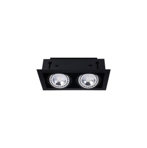 Lampa punktowa Podtynkowa 2x15W Czarna NOWODVORSKI