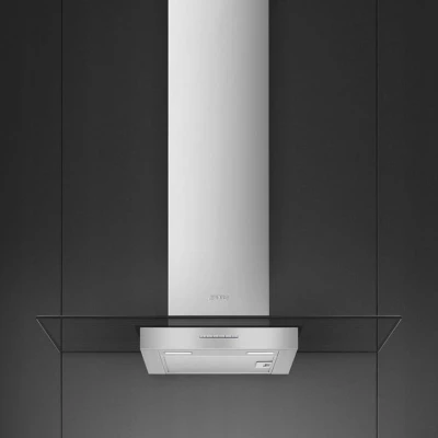 OKAP PRZYŚCIENNY SMEG KBT900VE STAL 90cm
