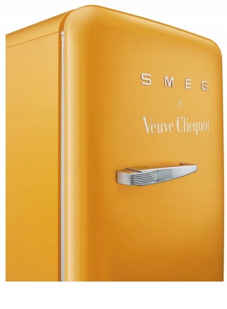LODÓWKA RETRO SMEG WOLNOSTOJĄCA JEDNODRZWIOWA VEUVE CLICQUOT POŁYSK