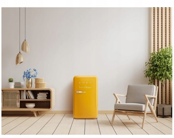 LODÓWKA RETRO SMEG WOLNOSTOJĄCA JEDNODRZWIOWA VEUVE CLICQUOT POŁYSK