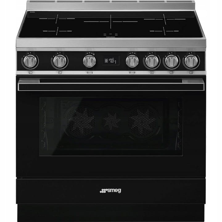 KUCHNIA WOLNOSTOJĄCA Z PŁYTA INDUKCYJNA SMEG CPF9IPBL 90x60CM CZARNY