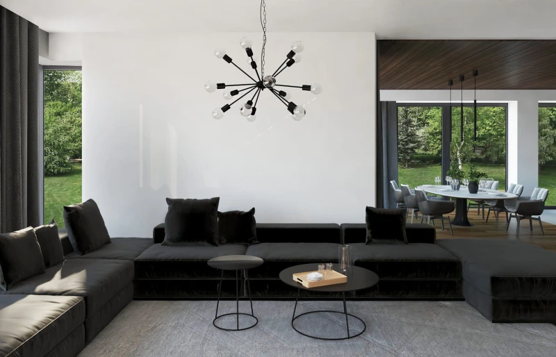 Lampa wisząca ROD 15x60W IP20 E27 Czarny Nowodvorski