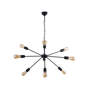 Lampa sufitowa Wisząca 9x60W Czarna NOWODVORSKI