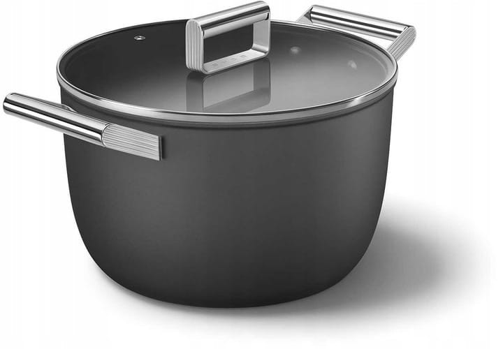 Garnek 26cm podstawa 19,3cm stal nierdzewna aluminium Smeg CKFC2611BLM