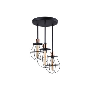 Lampa sufitowa Przysufitowa 3x60W Czarna NOWODVORSKI