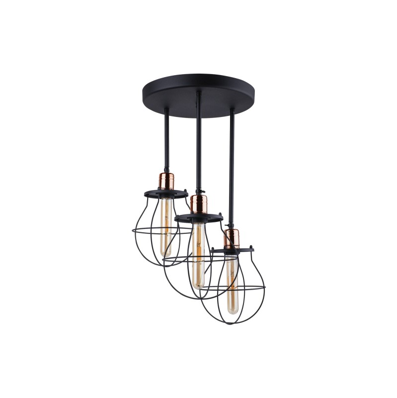 Lampa przysufitowa MANUFACTURE 3x60W E27 Czarny Nowodvorski