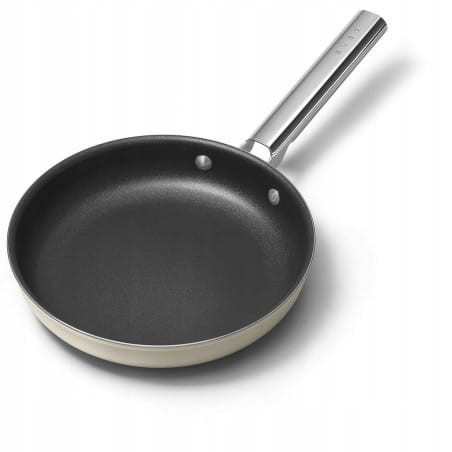 Patelnia 26cm indukcja stal nierdzewna PTFE Smeg CKFF2601CRM