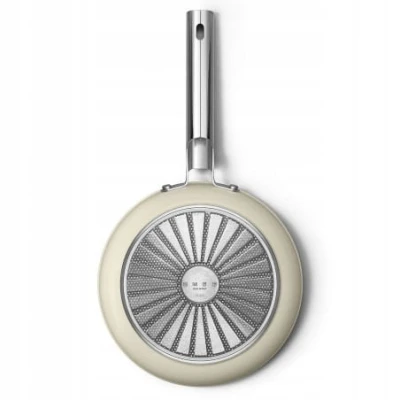 Patelnia 26cm indukcja stal nierdzewna PTFE Smeg CKFF2601CRM