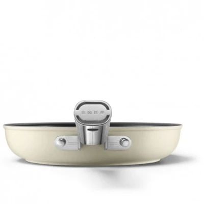 Patelnia 26cm indukcja stal nierdzewna PTFE Smeg CKFF2601CRM