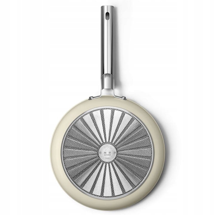 Patelnia 28cm indukcja stal nierdzewna PTFE Smeg CKFF2801CRM