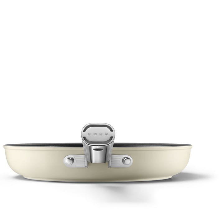 Patelnia 28cm indukcja stal nierdzewna PTFE Smeg CKFF2801CRM