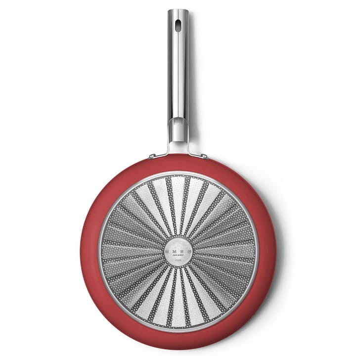 Patelnia 30cm stal nierdzewna aluminium PTFE Smeg CKFF3001RDM