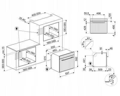 Piekarnik elektryczny GALILEO 60cm LCD Smeg SO6101TB3