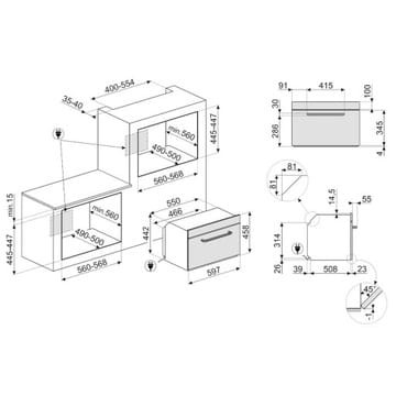 Piekarnik elektryczny MICROCOMBI z funkcją mikrofali Smeg SO4902M1N