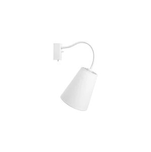 Lampa ścienna Kinkiet regulowany z włącznikiem 1x60W Biała NOWODVORSKI