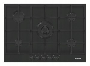 Płyta gazowa 72,5cm 5 palników żeliwne ruszty Smeg PX375MB