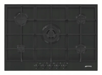 Płyta gazowa 72,5cm 5 palników żeliwne ruszty Smeg PX375MB